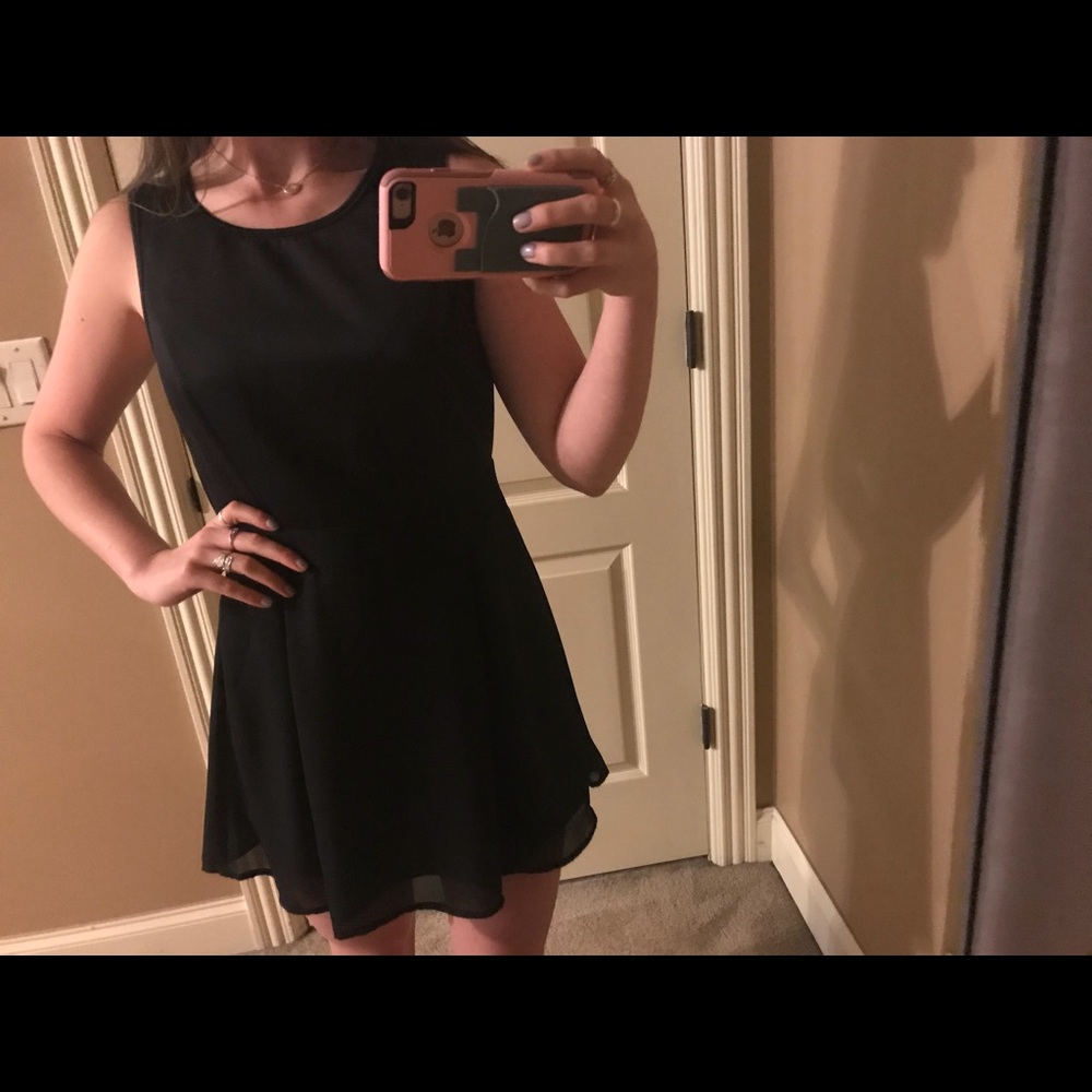Black skater dress